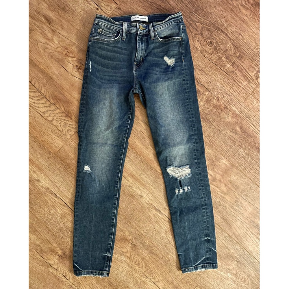 Women’s Flying Monkey Distressed High-Rise Jeans Size 25